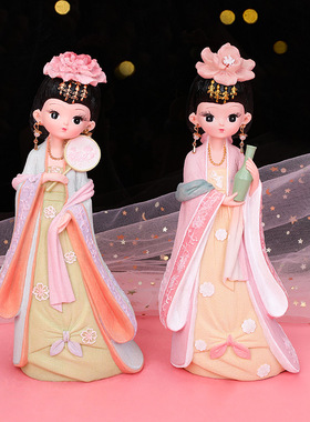 少女心古风玩偶旅游景点纪念品