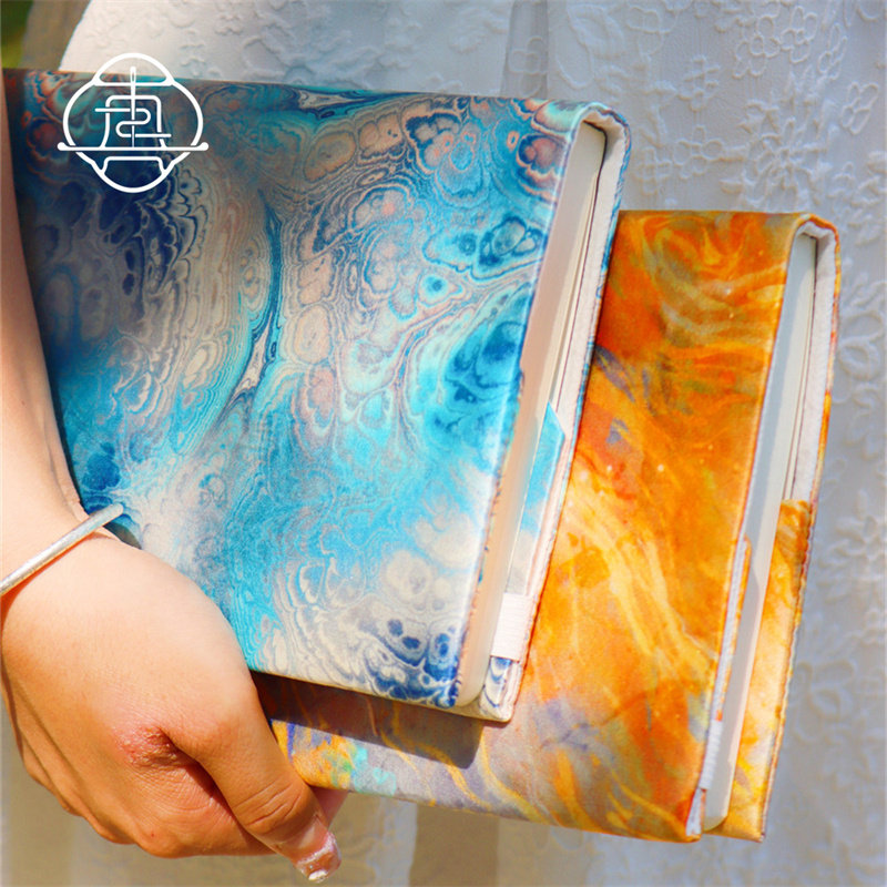 真我 长月烬明 真丝敦煌手工布书衣套装A5A6手帐本记事本封套文创,淘宝优惠券,粉丝福利购,淘宝优惠卷