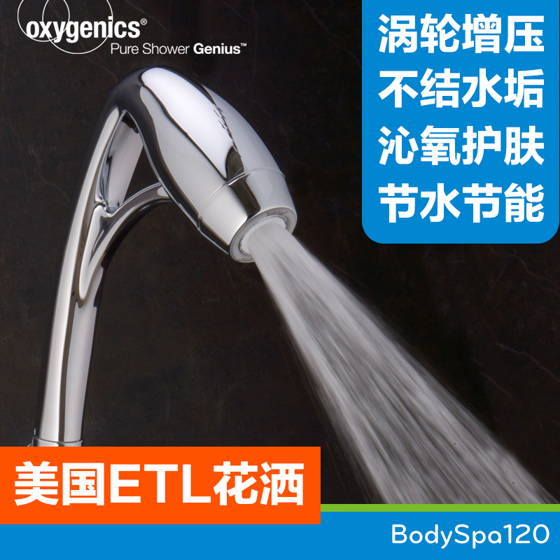 美國ETL 120手持淋雨蓮蓬頭 淋浴套裝熱水器增壓花灑噴頭 家用