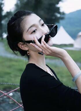 非金属玻璃手镯 关晓彤同款正版甜筒应援蓝色手镯猫眼女友礼物