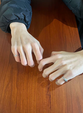 日进斗银戒指日进斗金小灵蛇翡月戒指尾戒活口可调节