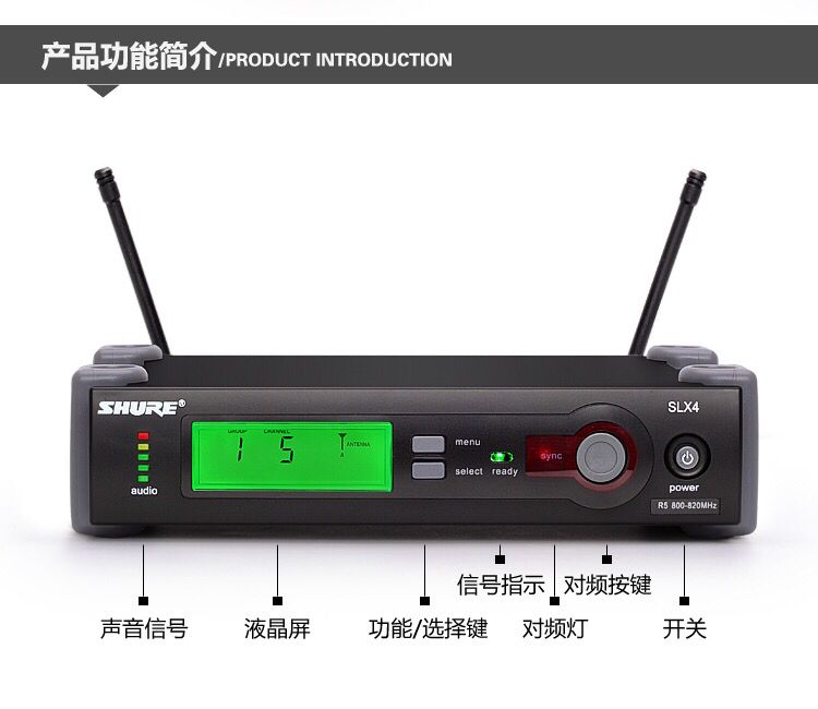 shure/舒尔SLX24/Beta58ASLX4/58耳麦专业无线麦克风一拖一话筒-图0