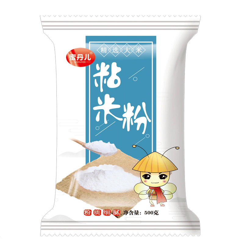 粘米粉蜜丹儿500g*5袋 家用肠粉专用冰皮月饼糯米发糕虾饺粉商用 - 图3