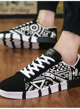 Student canvas shoes, men's flat soles, cheap shoes for man