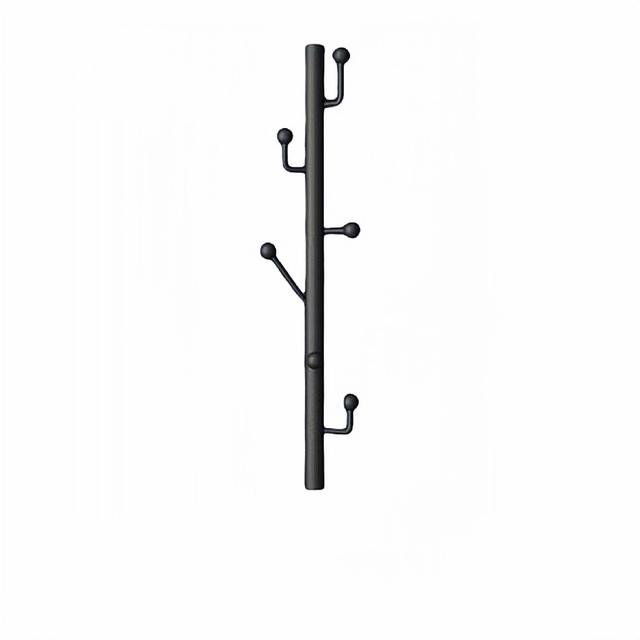 Coat rack wall-mounted vertical wall-mounted clothes hanger punch-free wall-mounted vertical hook clothes hanger clothing store display rack