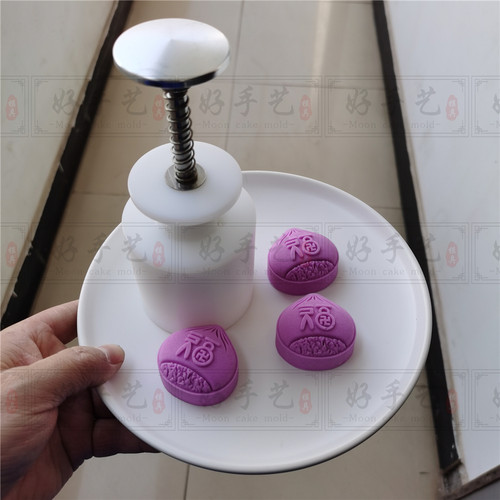 定做高级弹簧手压模具花生贝壳糕点月饼模具冰皮异形桃山皮不粘模 - 图1