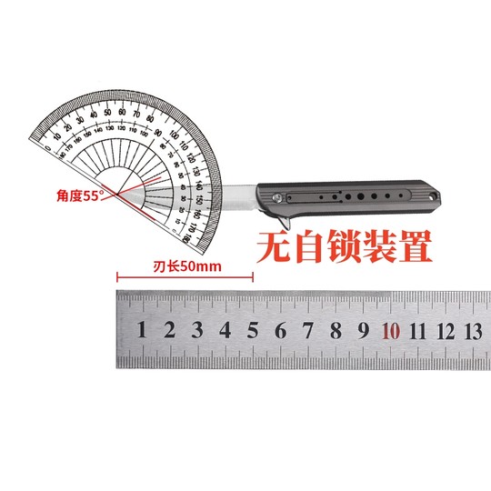 Zengyuanda titanium alloy mini knife sharp D2 steel