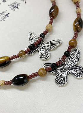 新中式气质复古锁骨链S925纯银