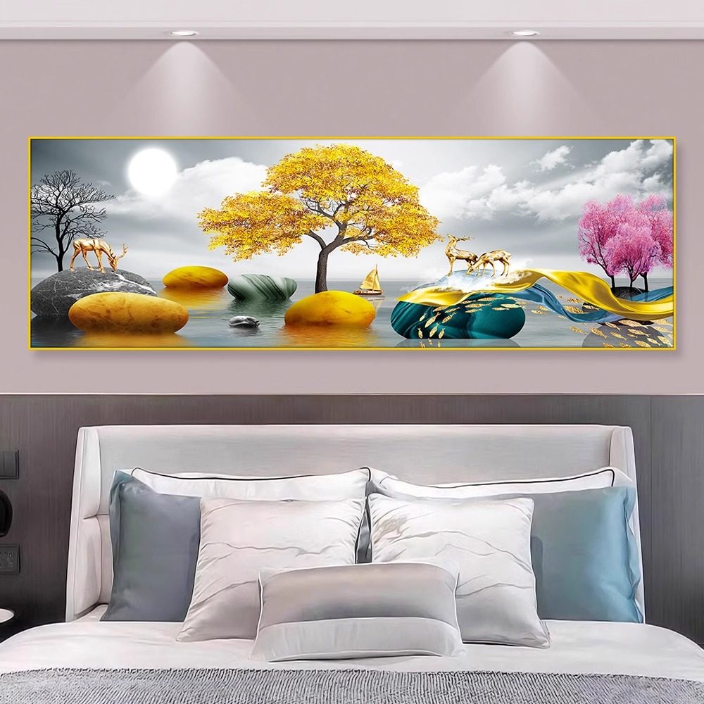 3d现代装饰画卧室床头画沙发客厅背景墙贴画餐厅茶室酒店自粘壁画,淘宝优惠券,粉丝福利购,淘宝优惠卷