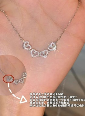 恋心四叶草项纯银新款送情人礼物
