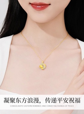 繁花平安扣项链纯银2025新款