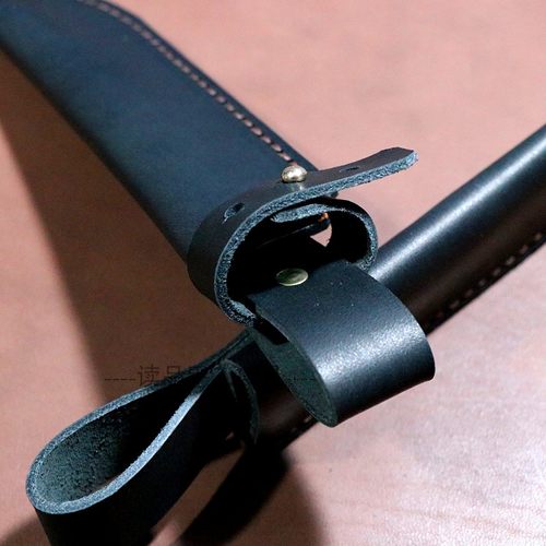 现货内宽2.6厘米头层纯牛皮刀套户外通用刀鞘厨师刀库定制刀套 - 图3