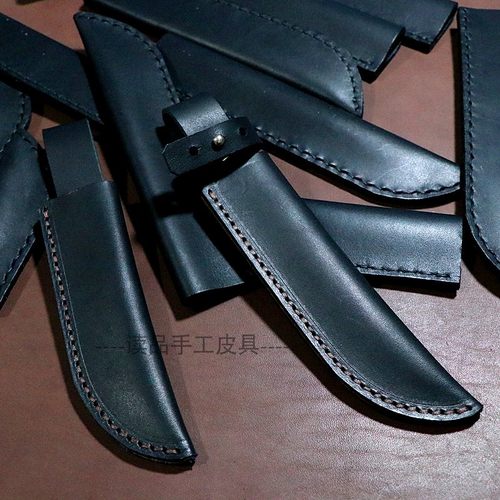 现货内宽2.6厘米头层纯牛皮刀套户外通用刀鞘厨师刀库定制刀套 - 图1
