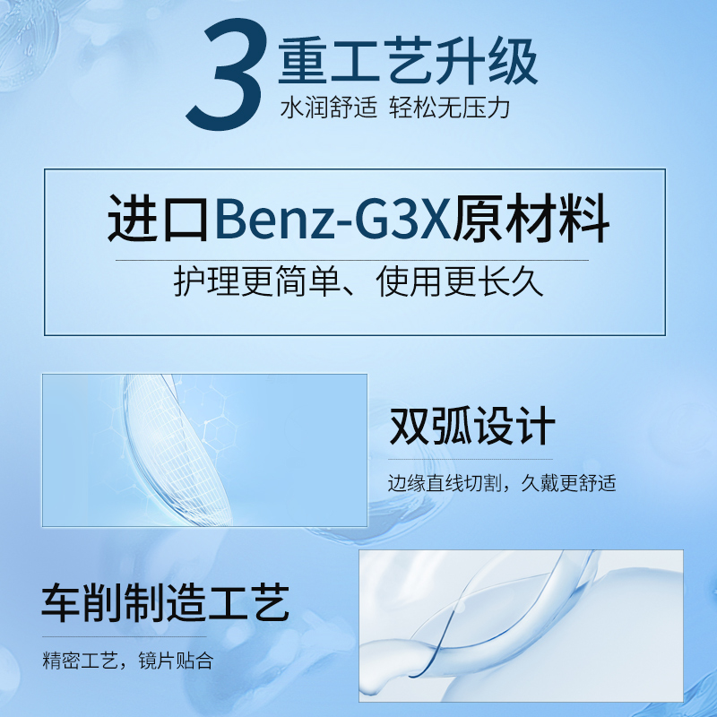 散光隐形定制艾爵半年抛1片定制散光隐形眼镜透明隐形官方旗舰店