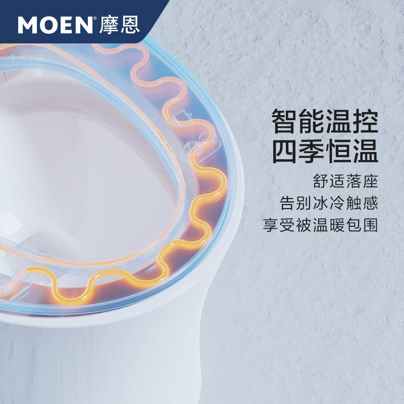 摩恩智能马桶低水压SW1281/脚踢翻盖SW1141全自动一体即热坐便器-图1