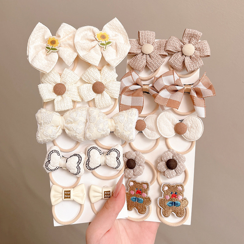 儿童发圈女可爱花朵蝴蝶结头绳发饰高弹力不伤发橡皮筋扎头发头饰,淘宝优惠券,粉丝福利购,淘宝优惠卷