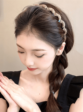 碎发波浪发箍刘海整理发卡女2026