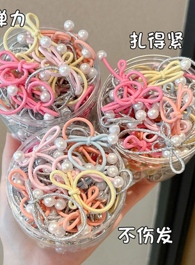 儿童蝴蝶结发圈不伤发橡皮筋发饰