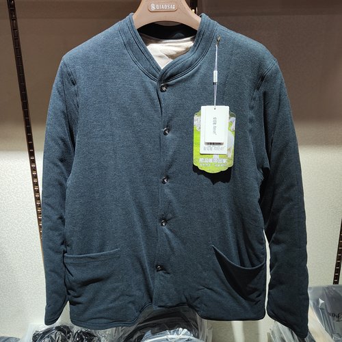 爱得唯2172秋冬新款男士加厚羊毛棉袄中老年护背贴片棉衣棉服大码 - 图3