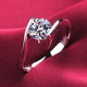Moissanite diamond carat wedding ring PT0 with certificate