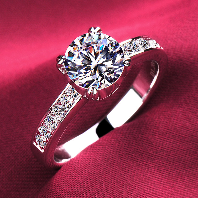 Imported moissanite diamond ring diamond jewelry one carat