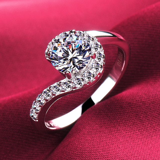 Imported moissanite diamond ring diamond jewelry one carat