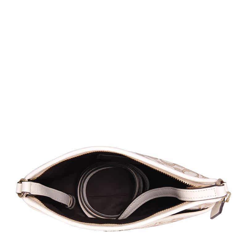 coach女士小号纸片帆布单肩斜挎包 百恩海外女士包袋