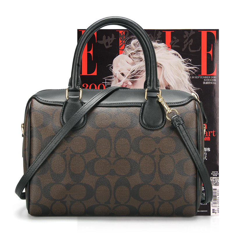 coach女士小号单肩斜挎手提桶包 百恩海外女士包袋