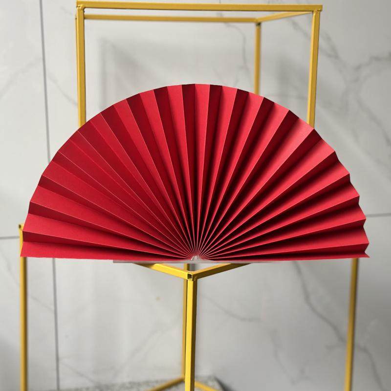 商场厚卡纸折纸扇布置创意美陈结婚装饰折叠红色工艺扇花摆件质感,淘宝优惠券,粉丝福利购,淘宝优惠卷