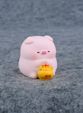 招财猪！DIY装饰车载摆件