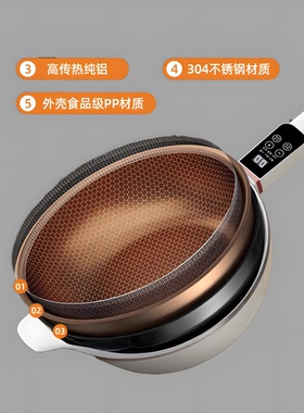 荣事达电炒锅不粘锅多功能