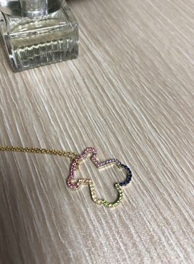 天然水晶蓝宝石吊坠定制款