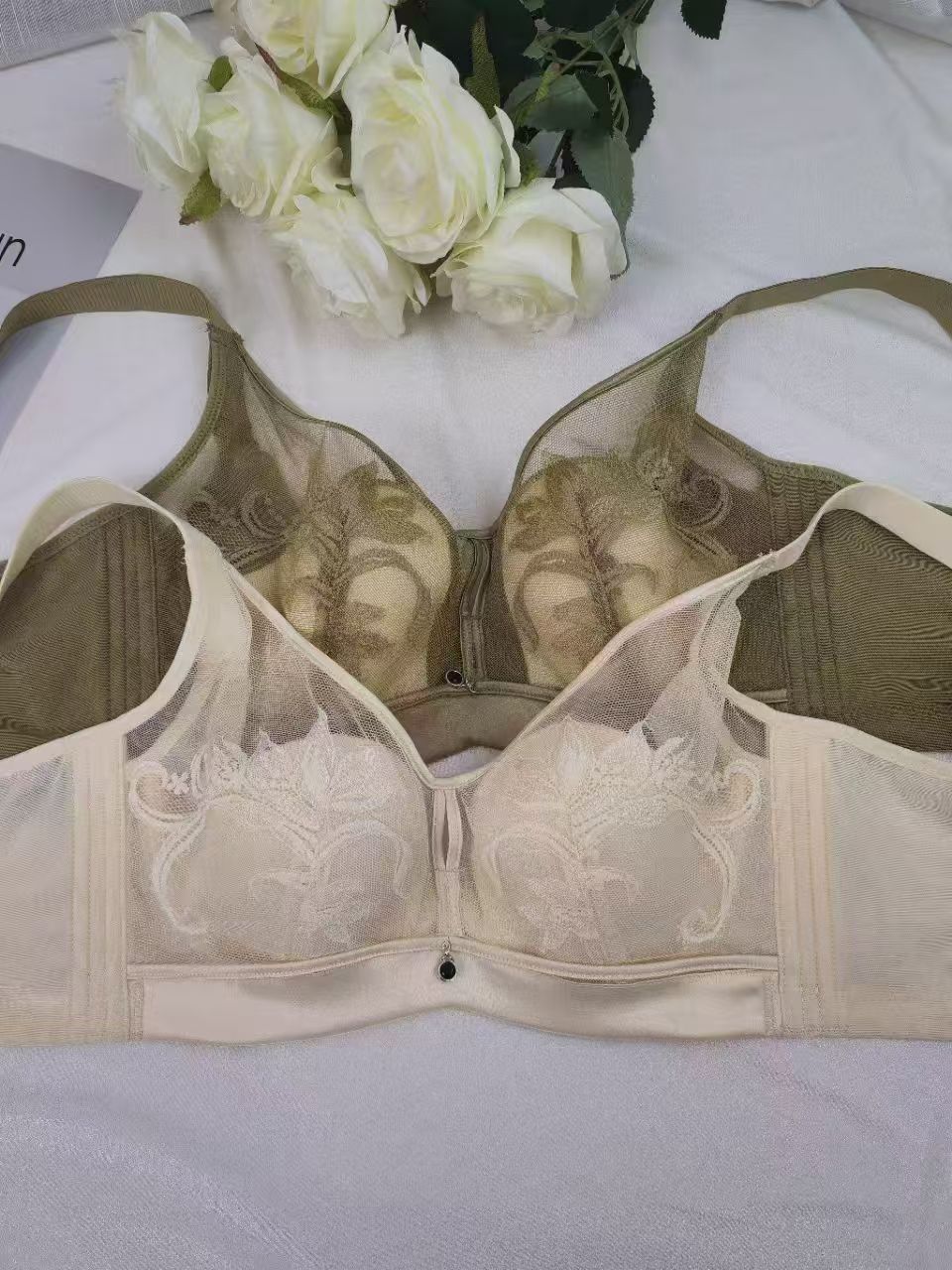 法曼儿正品芒果杯内衣夏季薄款胸罩大胸显小收副乳文胸 - 图0