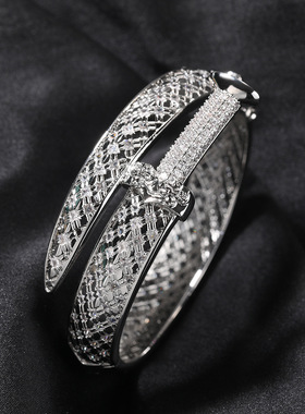 原创国潮越王勾践剑满钻手镯