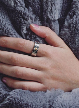 原宿民族风金珠太阳图腾戒指