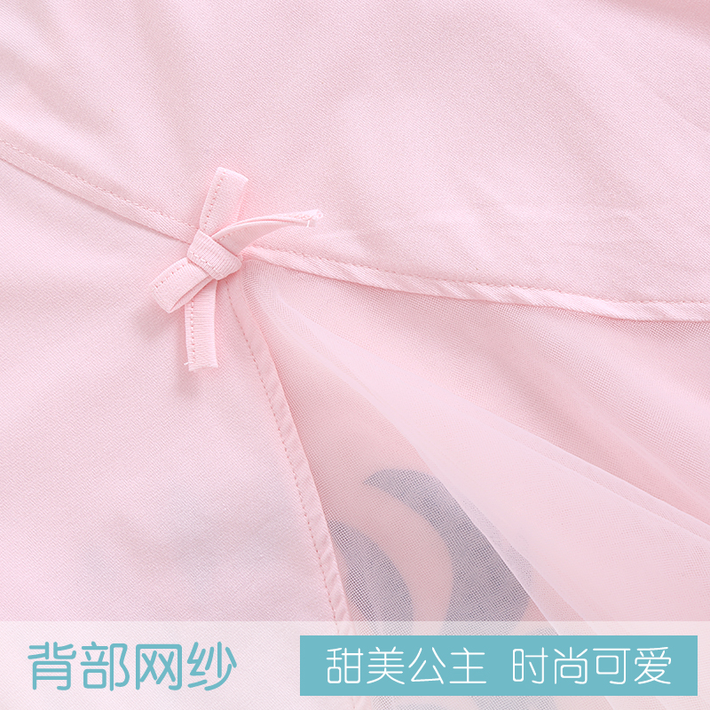 童泰夏装女童网纱短袖T恤1-2-3岁女宝宝半袖上衣粉色公主夏季薄款