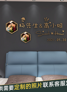 网红姓名先生小姐轻奢风定制墙贴