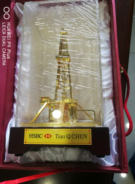 油田礼品井架模型纪念品金属摆件