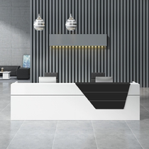 Company Front Desk Brief Modern Cashier Desk Desk Counter Bar Bench Atmospheric Hotel Front Desk Reception Desk