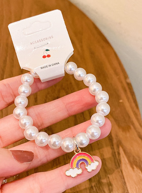 原创设计防珍珠项链男女儿童通用甜美吊坠饰品百搭潮玩包挂件