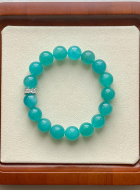 天然莫桑比克冰种天河石原创单圈手串蓝色水晶百搭显白时尚手链女