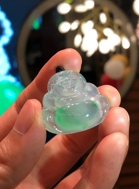 冰种子母扣观音佛公珠链挂件貔貅翡翠玉坠天然女玉佛吊坠新中式