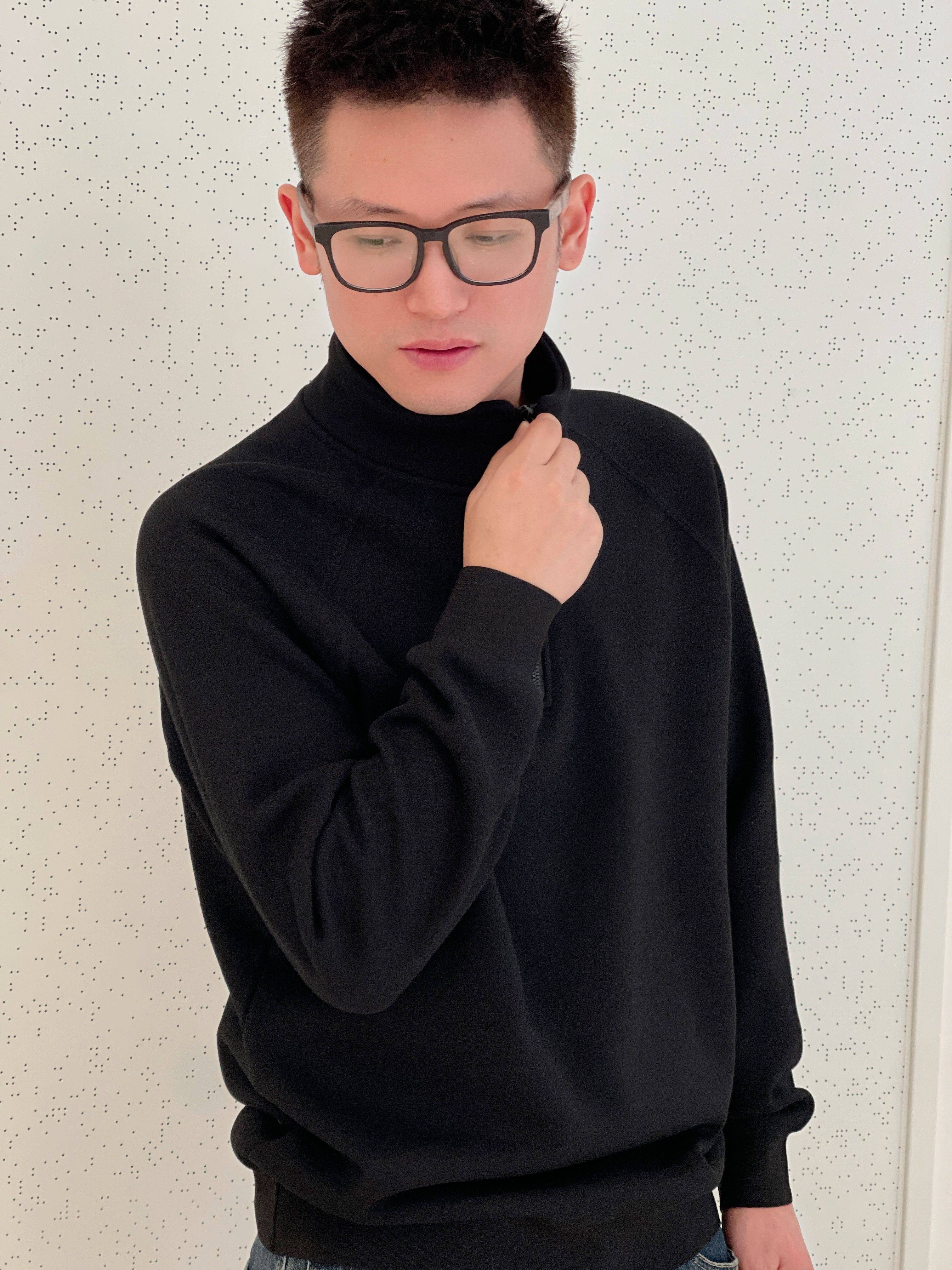 Gesamy格桑米男士加绒半拉链卫衣2025新款韩版男半拉链套头衫外套,淘宝优惠券,粉丝福利购,淘宝优惠卷