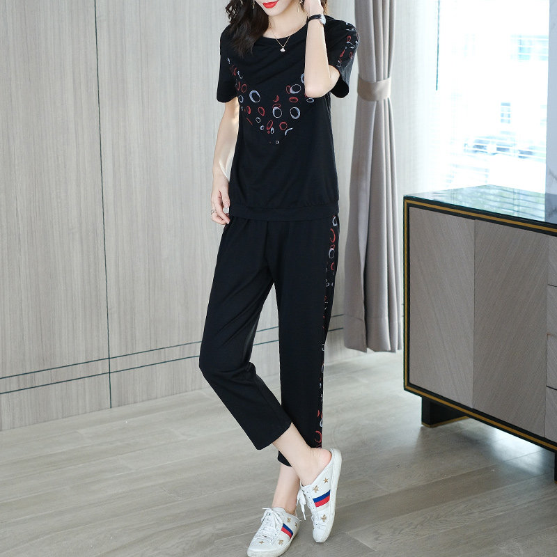爱朴大码女装宽松休闲两件套 爱朴女装大码女装