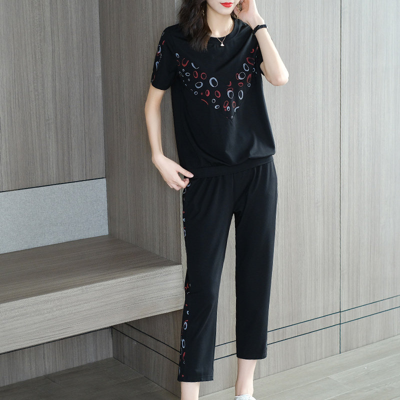 爱朴大码女装宽松休闲两件套 爱朴女装大码女装