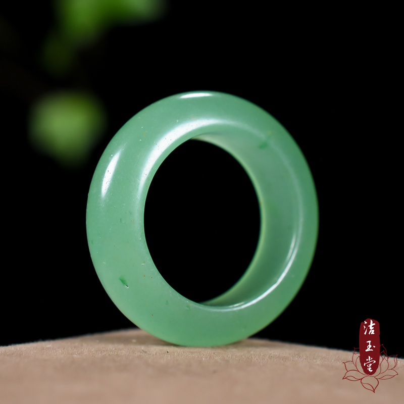 天然新疆东陵玉戒指玉石对戒指环首饰礼物扳指男女款-图1