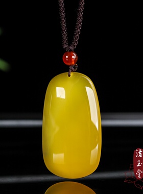 无事牌水晶玉石刻字订制男女款