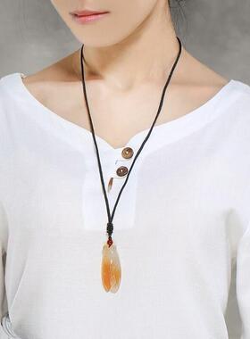 冰透玉髓知了吊坠挂件