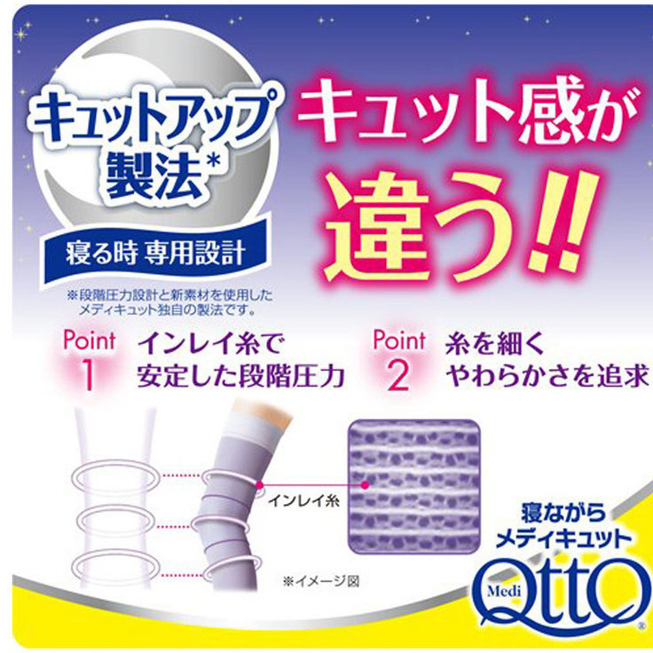 爽健qtto分段显瘦美腿压力睡眠弹力袜孕妇护士强压力长筒袜飞机夏,淘宝优惠券,粉丝福利购,淘宝优惠卷