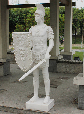 装饰摆件欧式酒吧盔甲武士